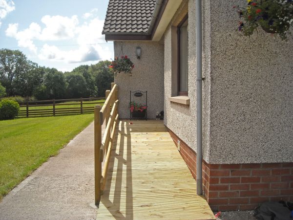 Hardwood Ramp Installation in Richland